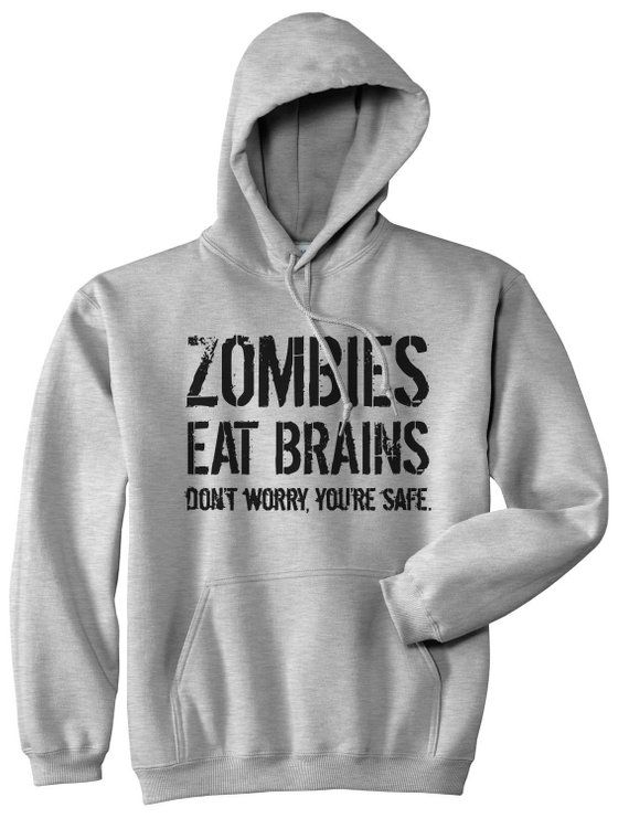 Funny Hoodies, Zombie Gifts, Zombie … fashionstation