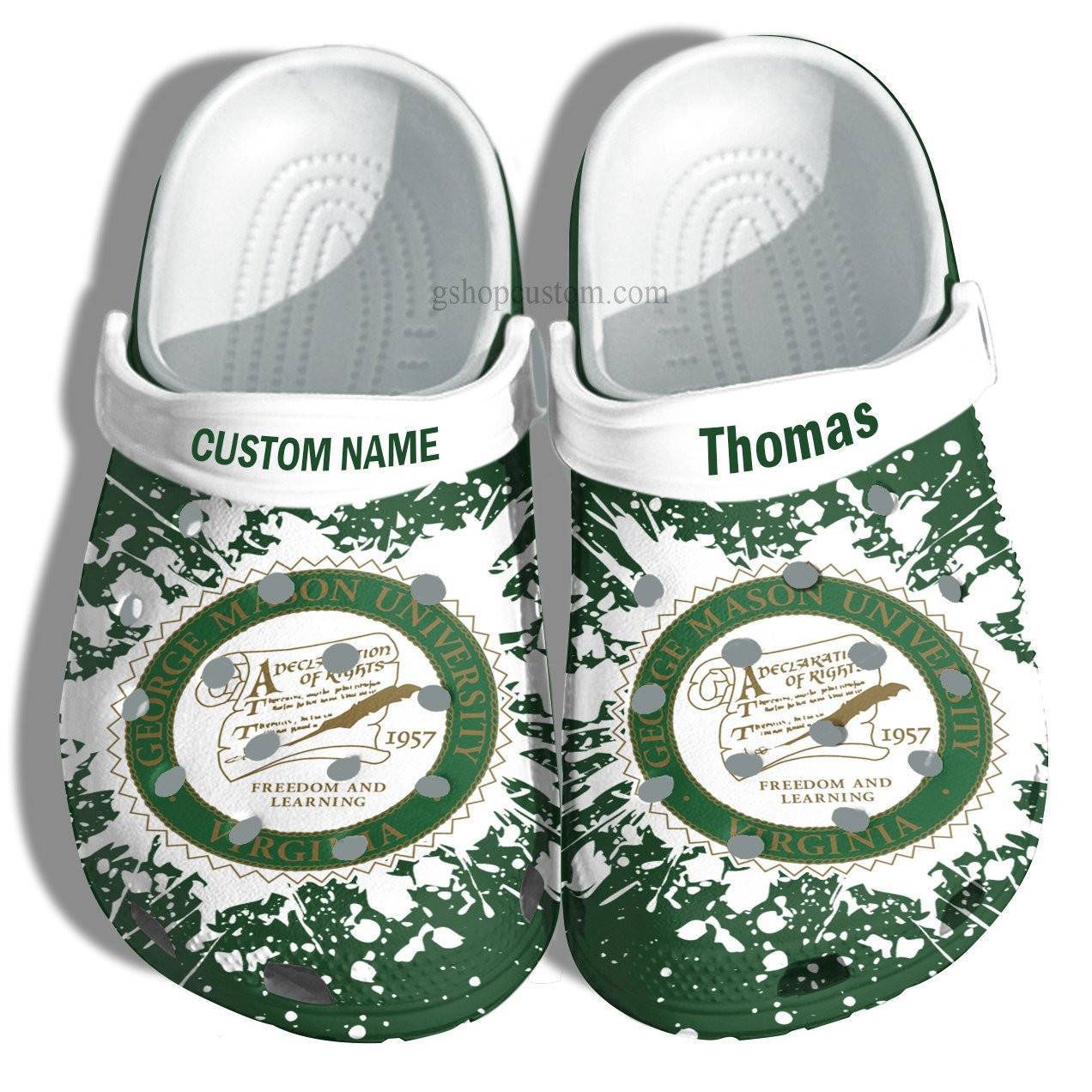 George Mason University Graduation Gifts Croc Crocss Clog Shoes Customize – Admission Gift Crocss Clog Shoes