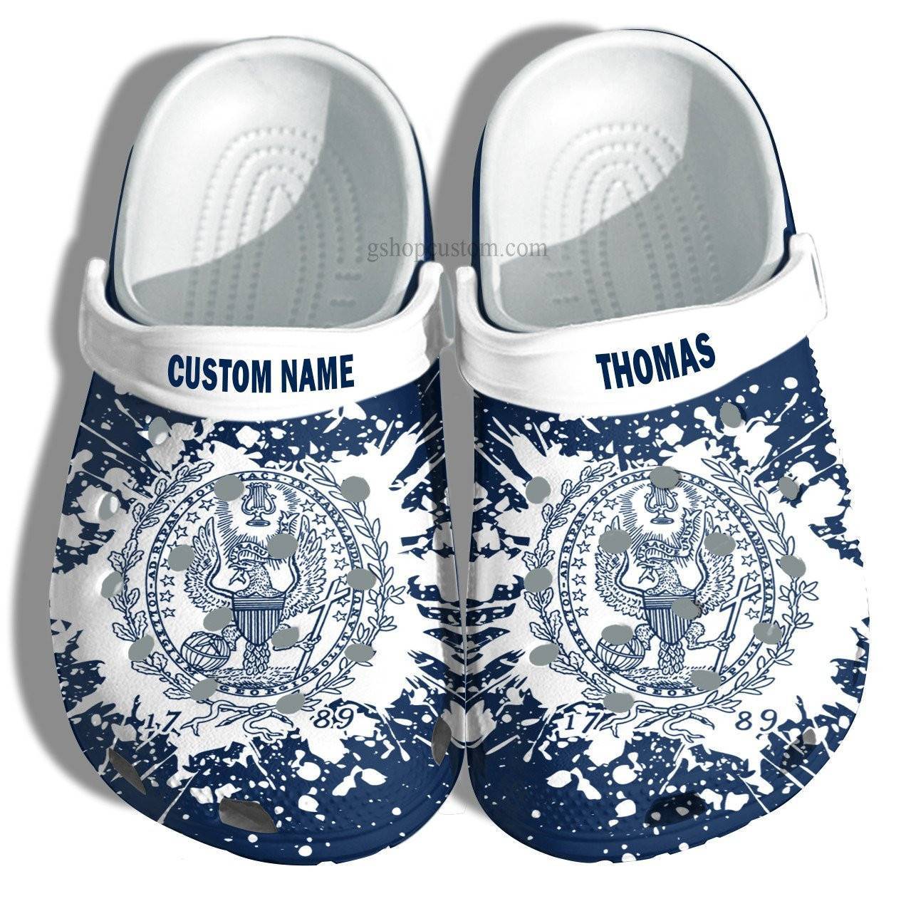 Georgetown University Graduation Gifts Croc Crocss Clog Shoes Customize – Admission Gift Crocss Clog Shoes