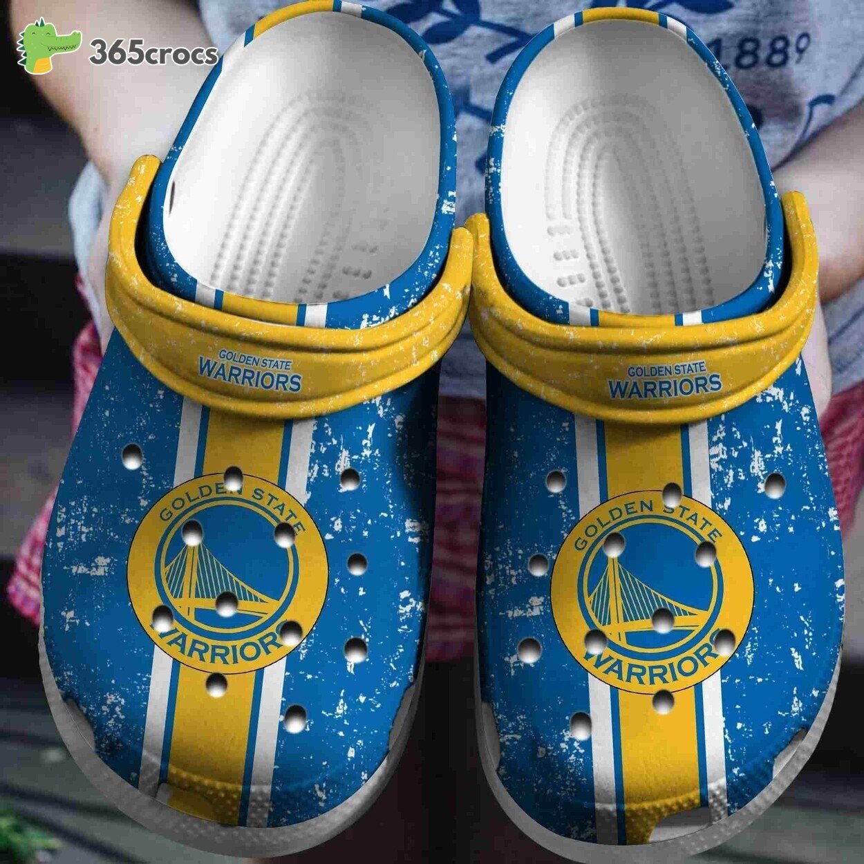 Golden State Warriors Basketball Club Comfortable Clogs Crocss Shoes