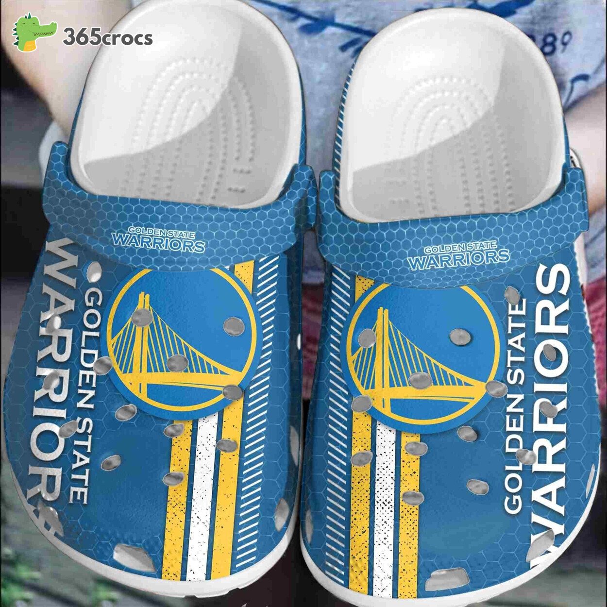 Golden State Warriors Basketball Club Comfortable Clogs Shoes Crocss