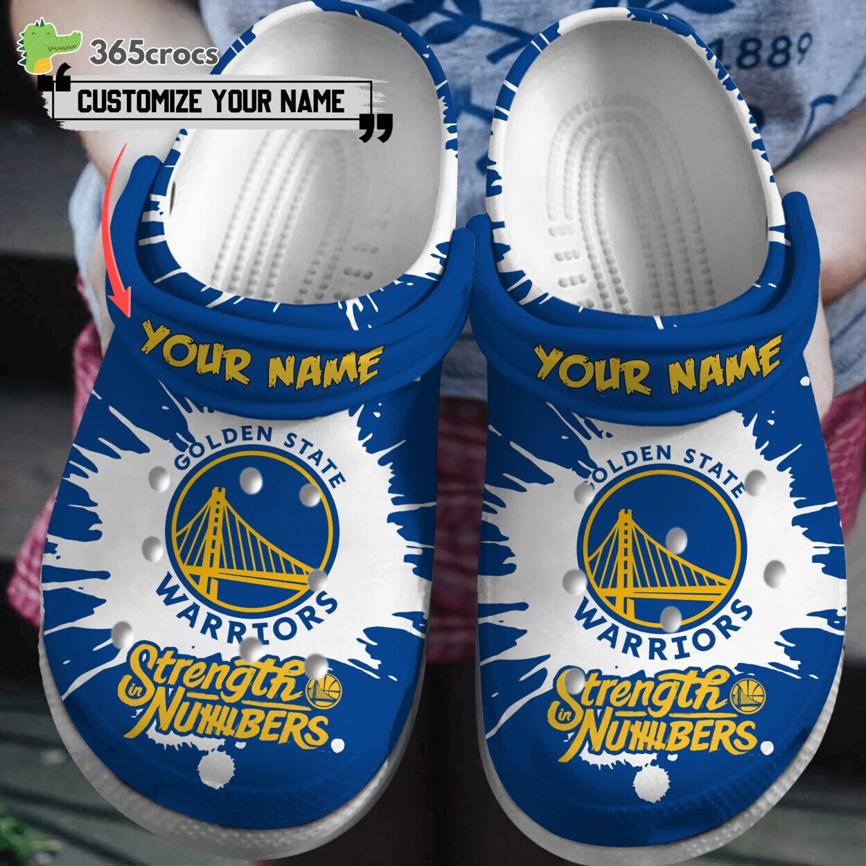 Golden State Warriors NBA Sport Crocss Clogs Shoes Comfortable