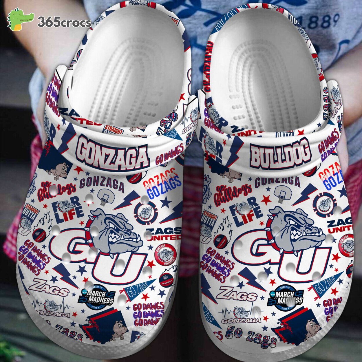 Gonzaga Bulldogs NCAA Sports Theme Comfort Clog Shoes Distinct Style