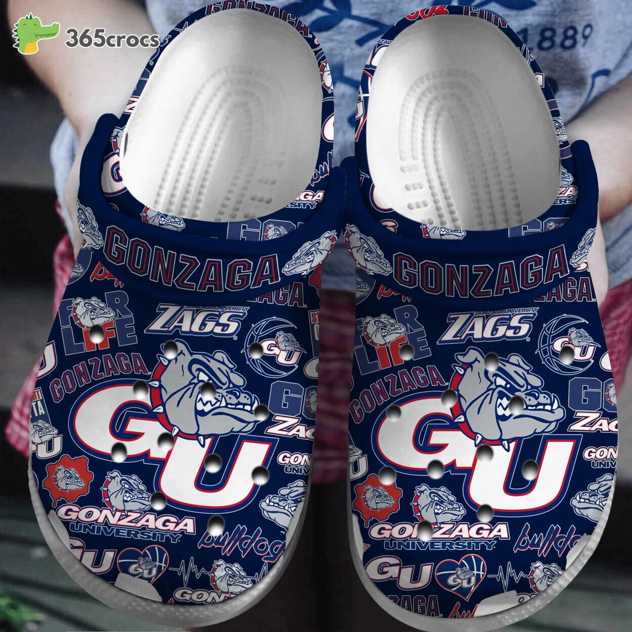 Gonzaga Bulldogs NCAA Unique Sport Comfortable Clog Shoe Inspired Series