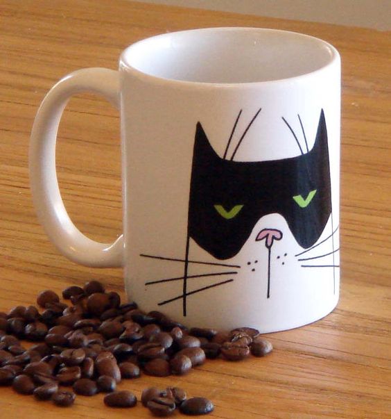 Good Morning Boo Cat Coffee Mug