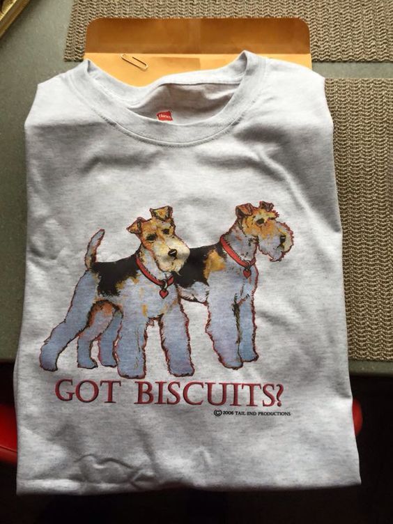 Got Biscuits Fox Terrier Dog Lovers T Shirt Outfit