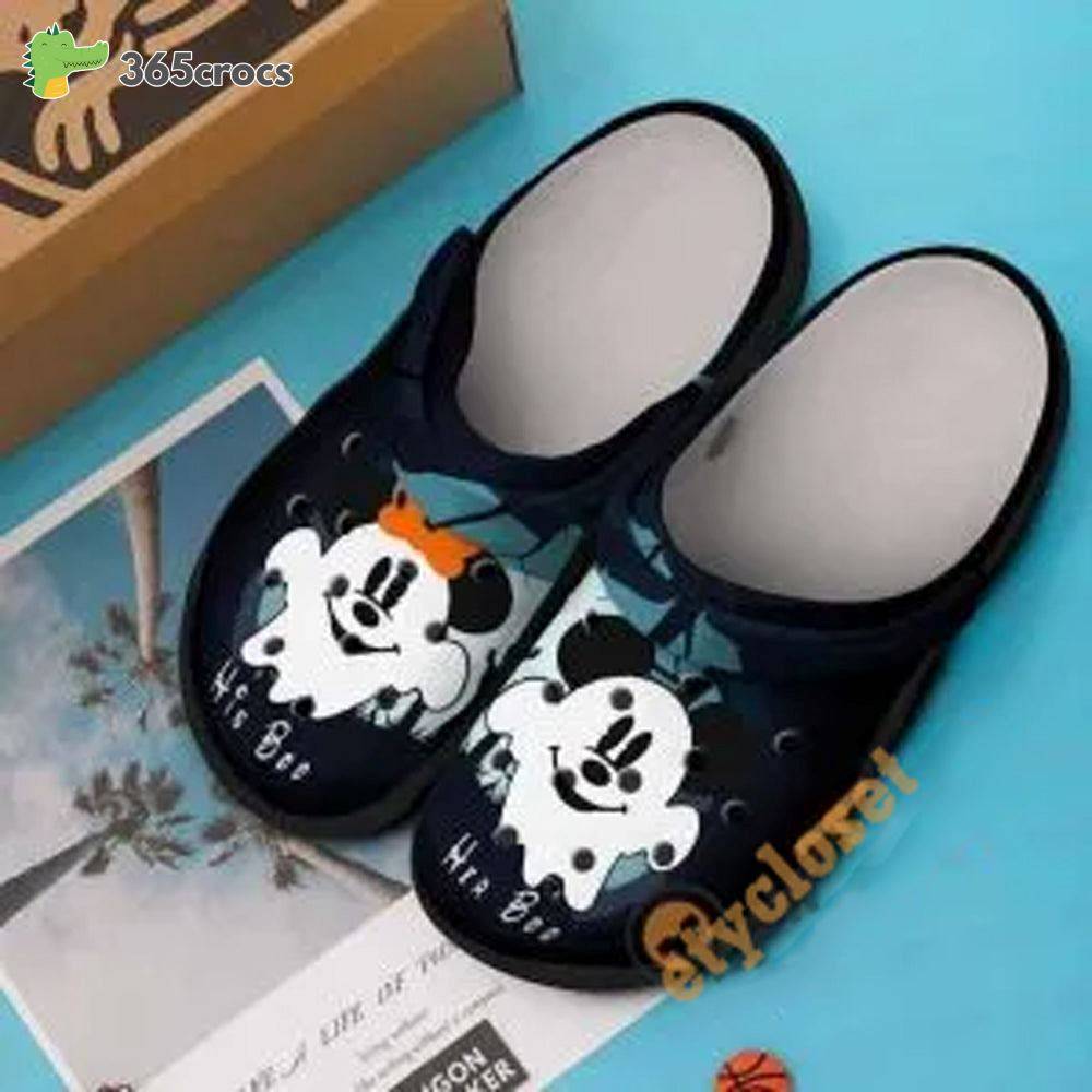 Halloween Gifts Mickey Minnie Mouse Couple Disney Adults Crocss Clog Shoes