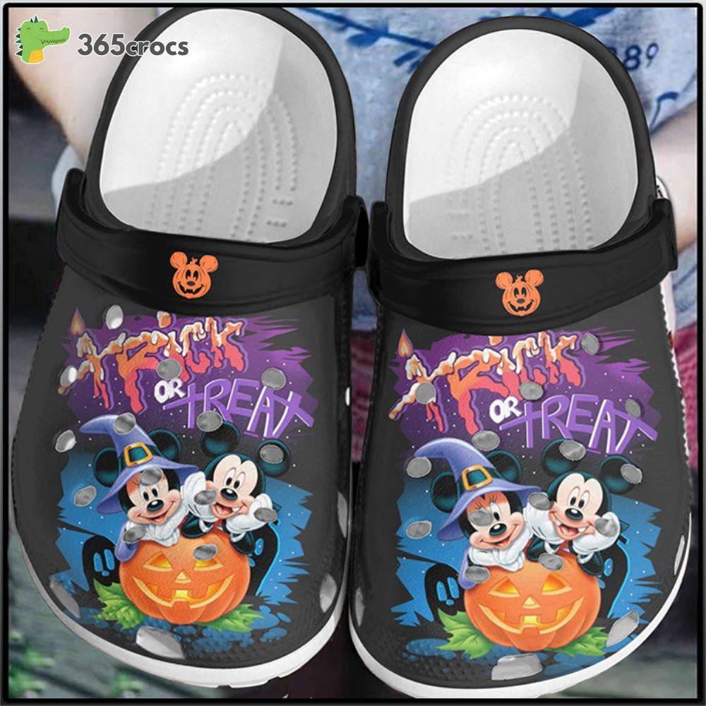 Halloween Mickey And Minnie Crocss Clog Shoes