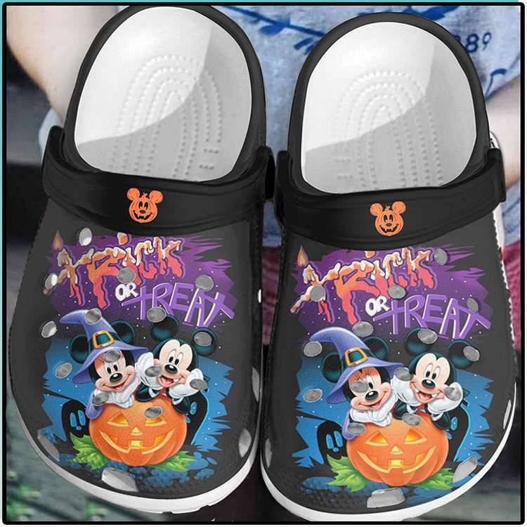 Halloween Mickey And Minnie Trick Or Treat Crocband Clogs