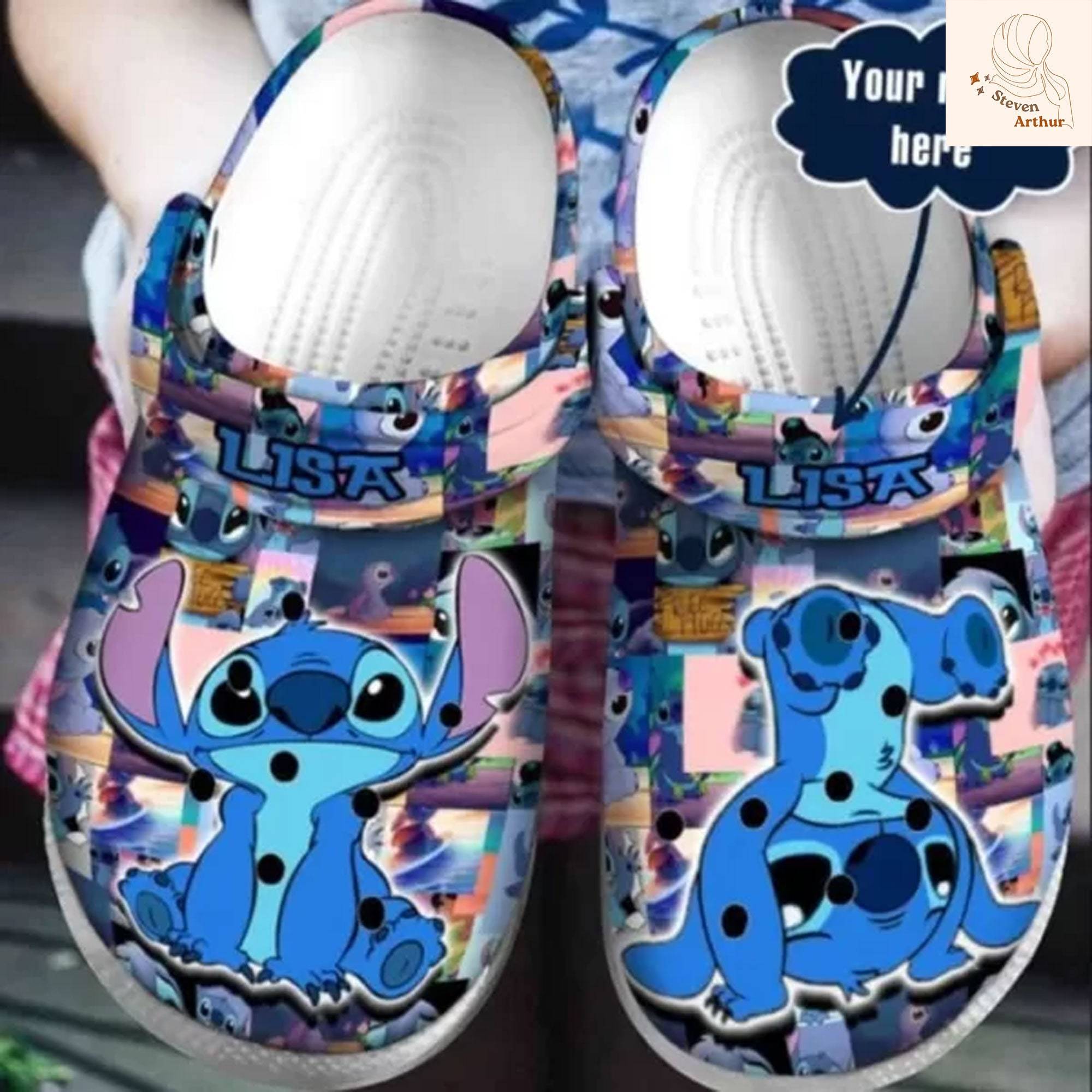 Halloween Stitch  Lilo Disney Personalized Clogs Slippers Style