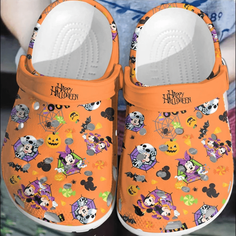 Happy Halloween Mickey Mouse Classic Clogs Crocss Shoes