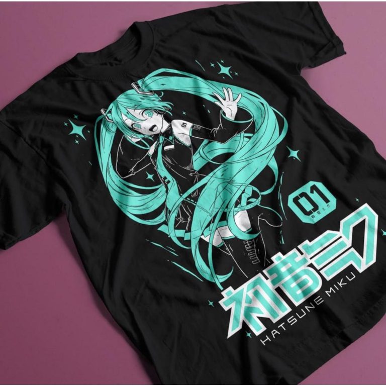Hatsune Miku T-Shirt Anime Girl Kawa …