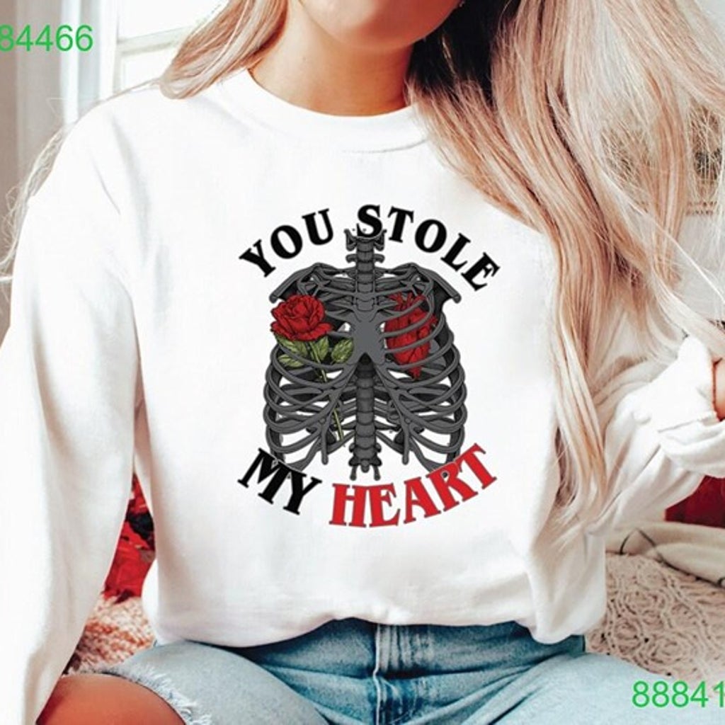 Heart-Stealing T-Shirt Collection Girlfriend Shirt, Valentine’s Day Sweatshirt