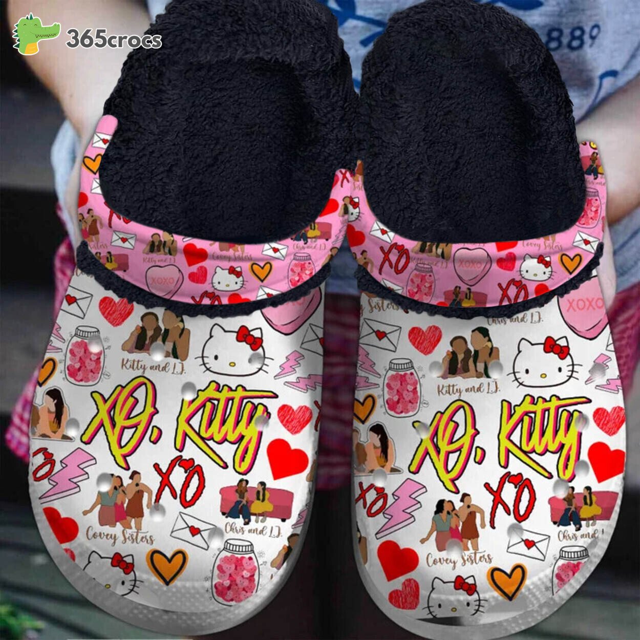 Hello Kitty Adorable Gift Ready Lined Crocss Shoes Perfect Fans Design