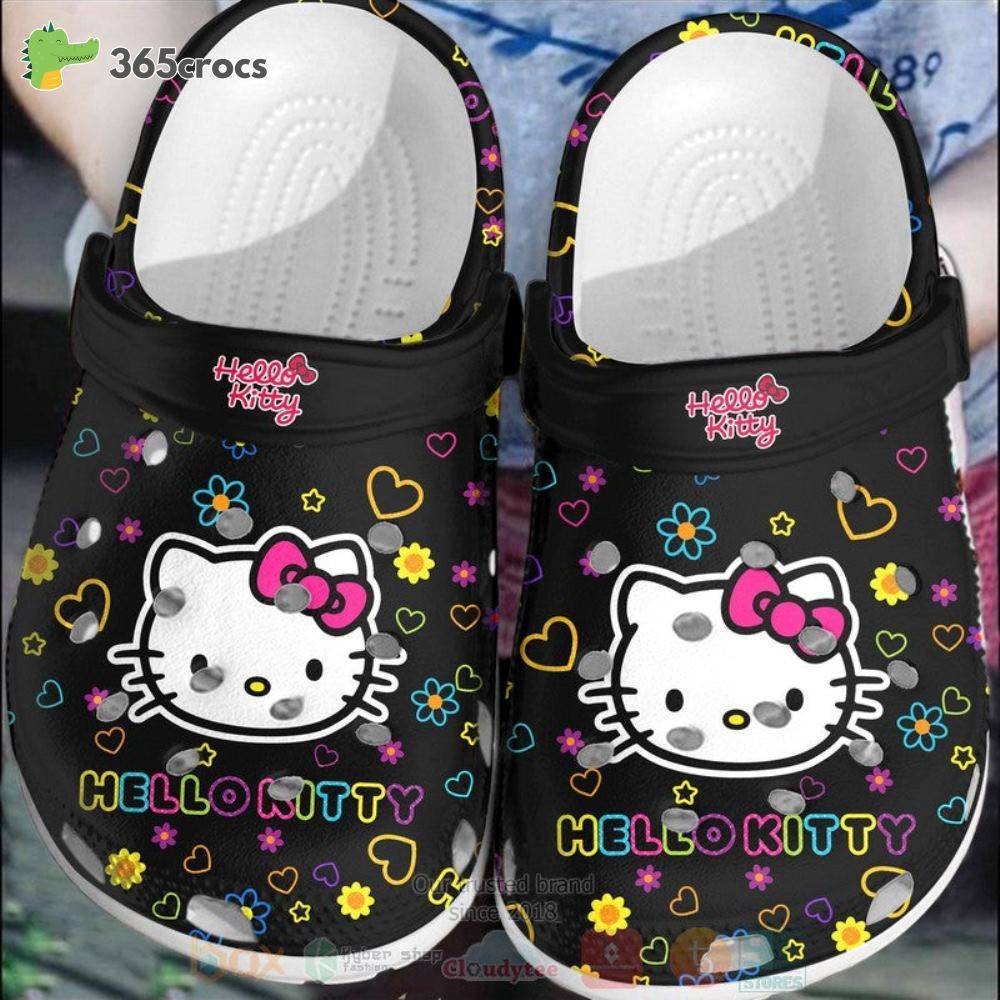 Hello Kitty Black Crocss Clog Shoes
