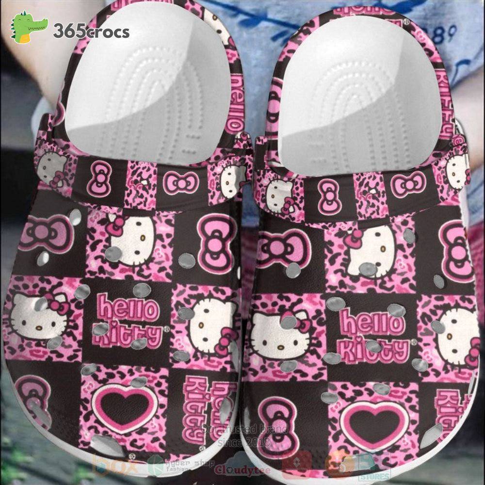 Hello Kitty Brown-Pink Crocss Clog Shoes