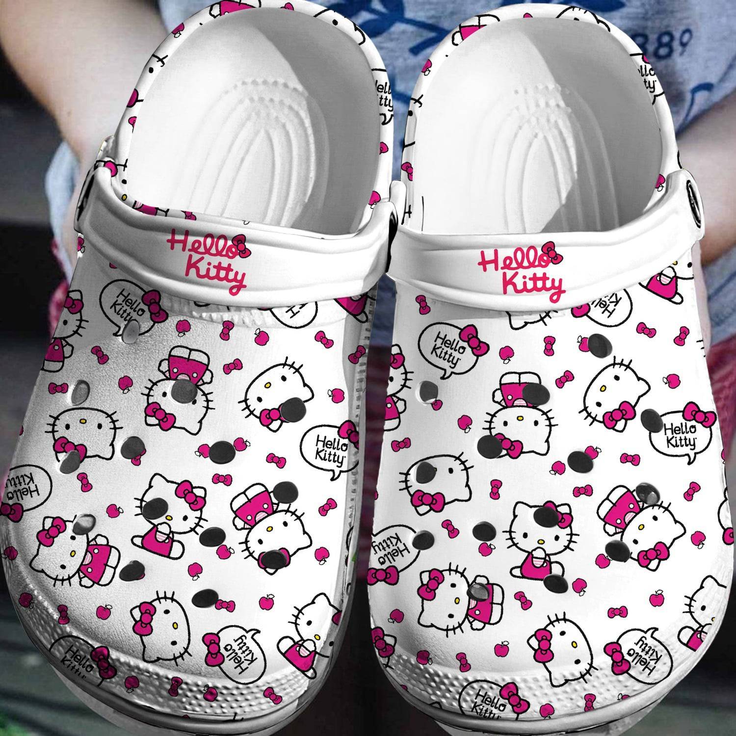 Hello Kitty Crocss For Men And Women 3D Clog Shoes