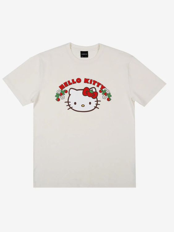 Hello Kitty Strawberries Puff Print … fashionstation