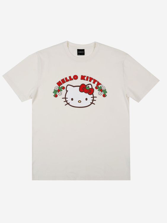 Hello Kitty Strawberries Puff Print Tee