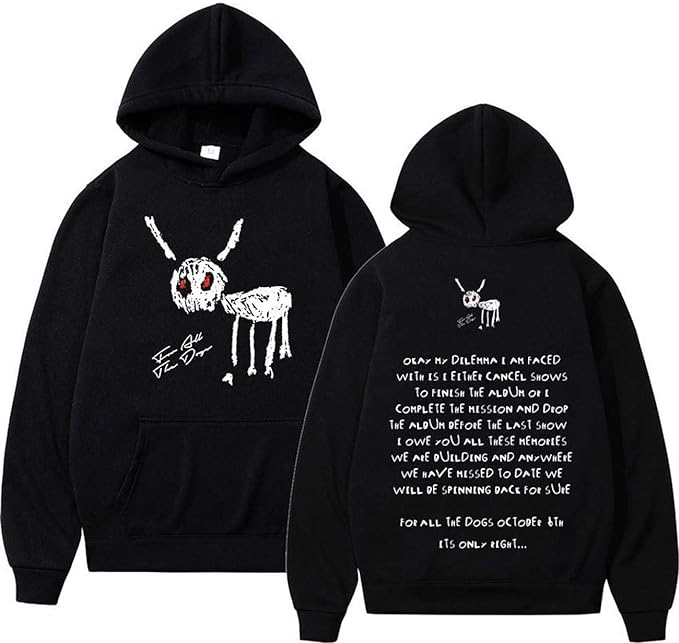 Hip hop For All The Dogs Letter Hoodie