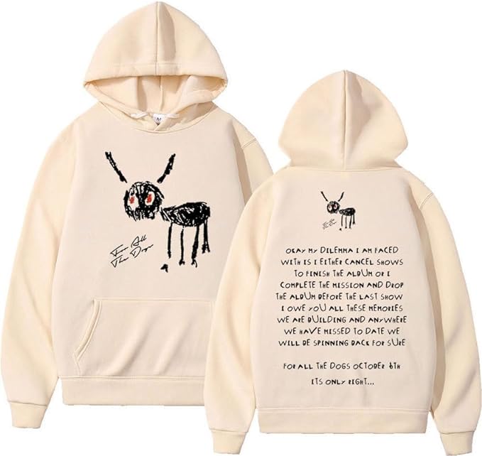 Hip hop For All The Dogs Letter Hoodie Colors