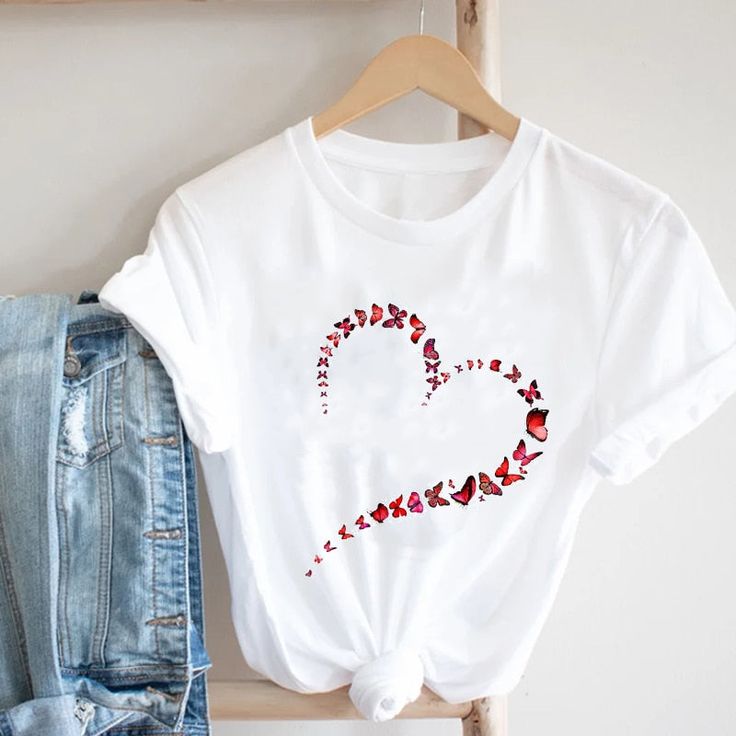 Hnewly Women Printing Butterfly 90s … fashionstation