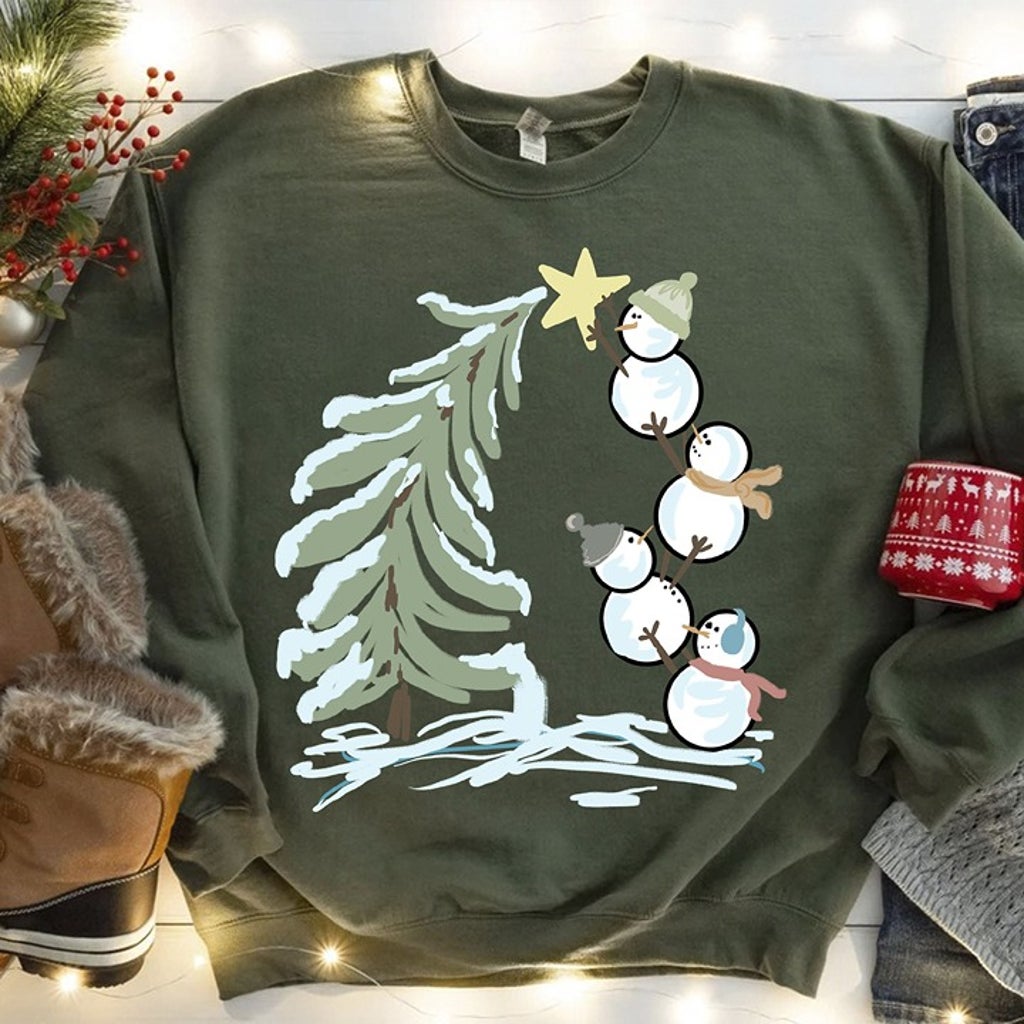 Holiday Snowman Shirts & Sweatshirts Women’s Collection