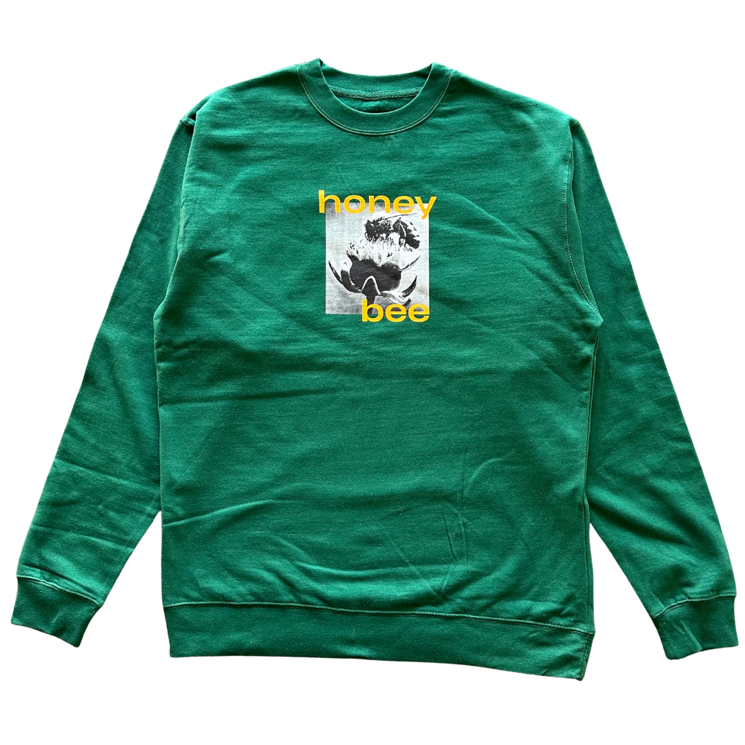 Honey Bee and Flowers v3 Crewneck fashionstation