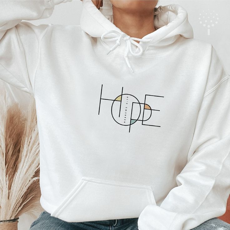 Hope Christian Hoodie, Christian Clothing, Hope Bible Hoodie, Christian Apparel, Hope Christian Shirts, Cool Jesus Hoodies, Hebrews 619