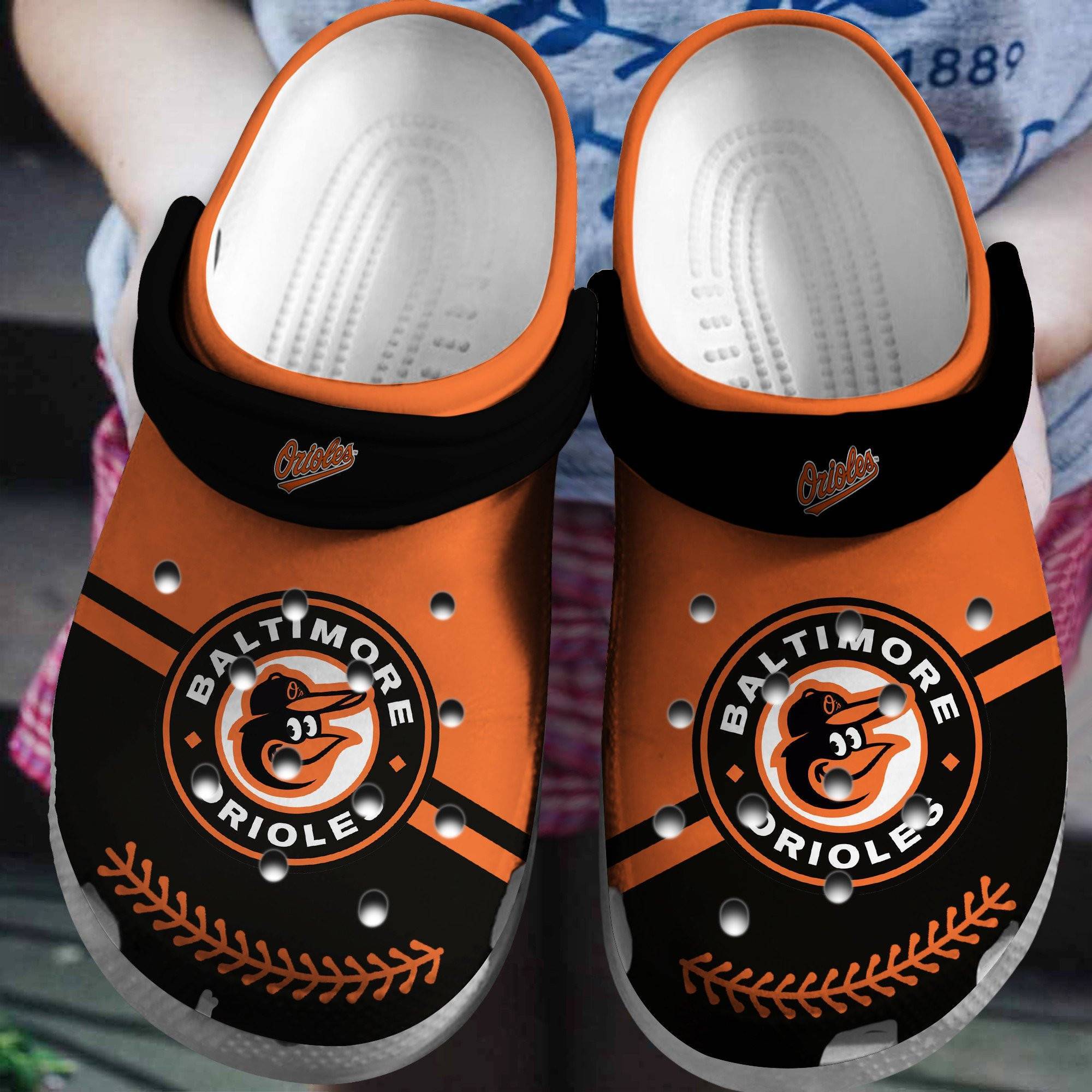 Hot Mlb Team Baltimore Orioles Black – Orange Crocss Clog Shoesshoes Trusted Shopping Online In The World