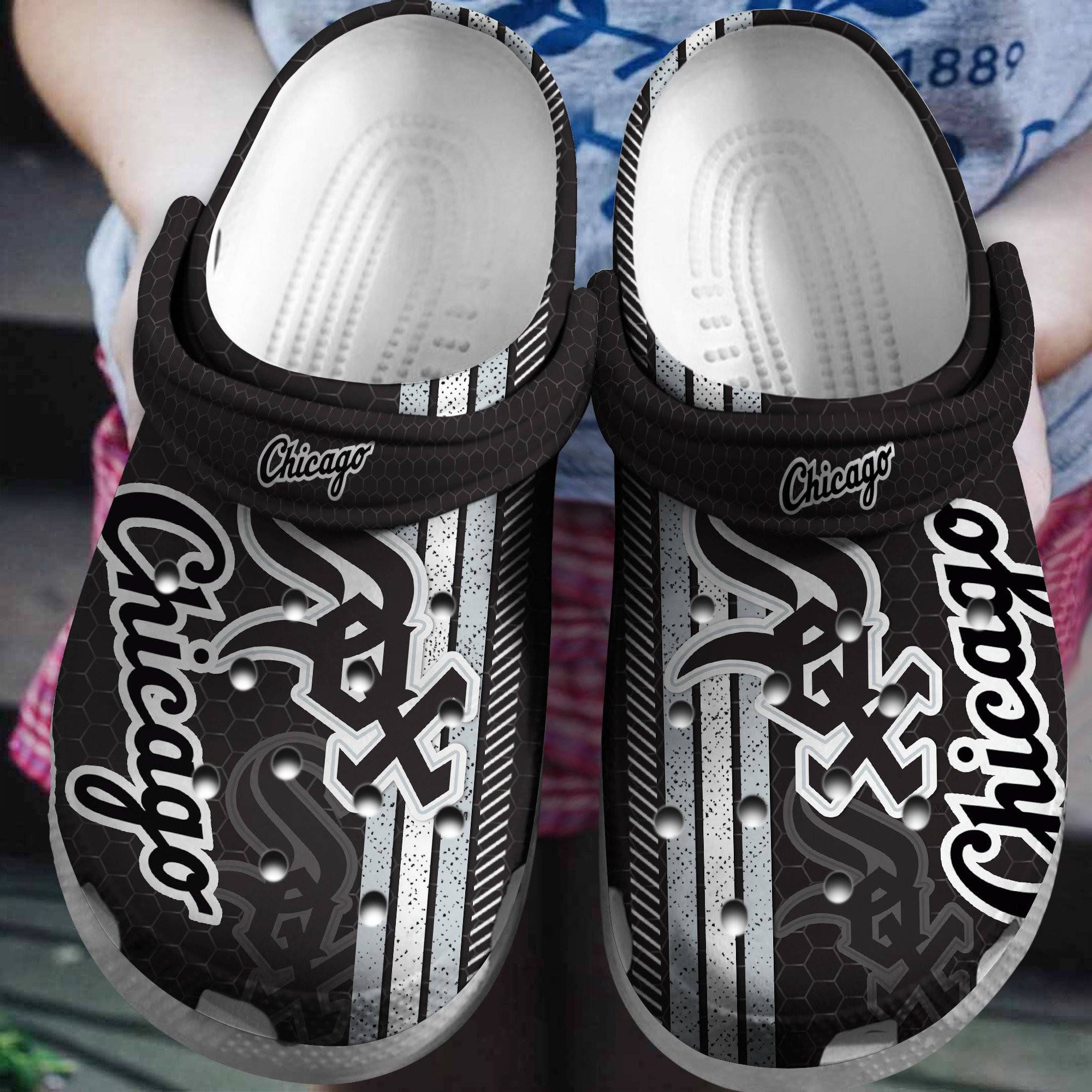 Hot Mlb Team Chicago White Sox Black – White Crocss Clog Shoesshoes Trusted Shopping Online In The World