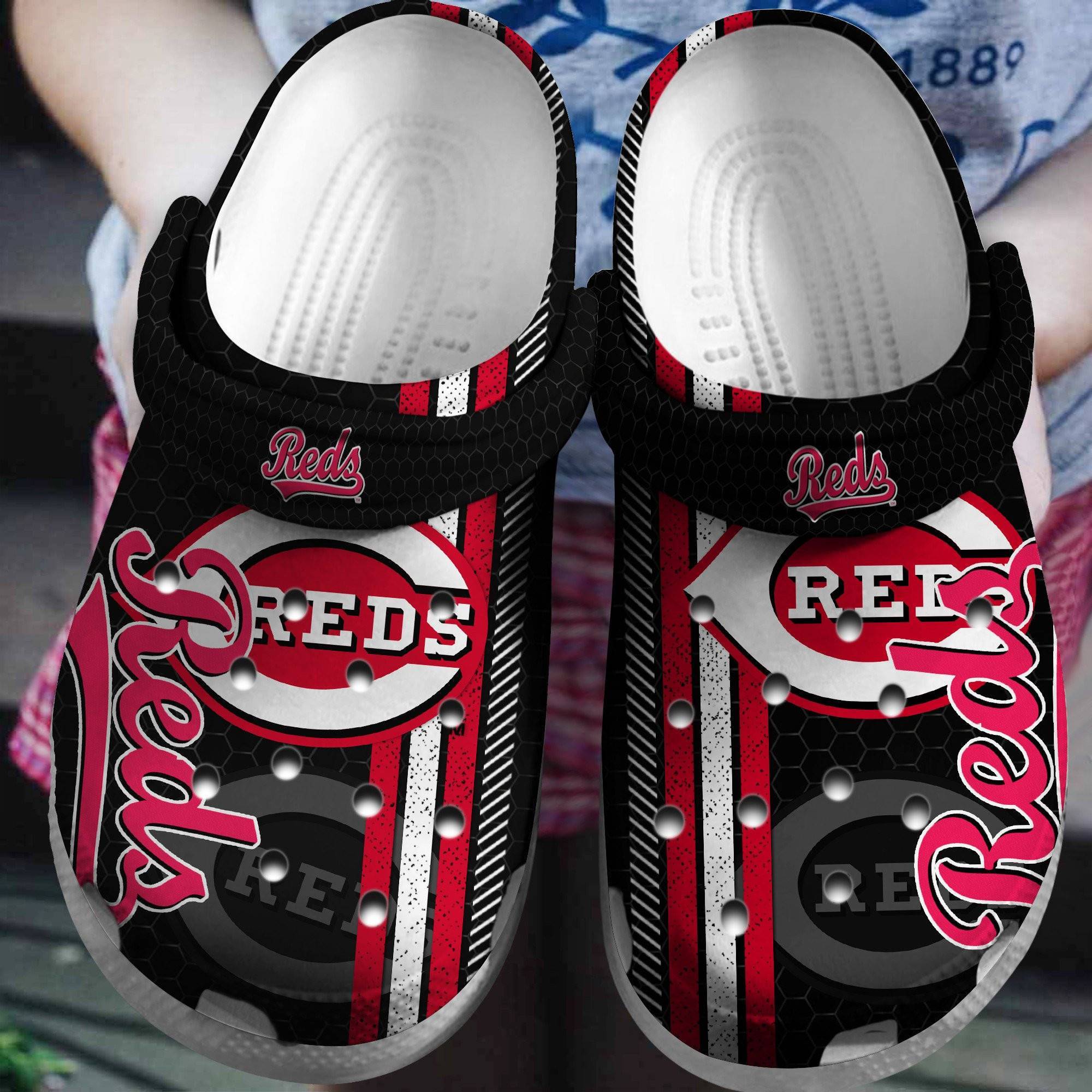 Hot Mlb Team Cincinnati Reds Crocss Clog Shoesshoes Trusted Shopping Online In The World
