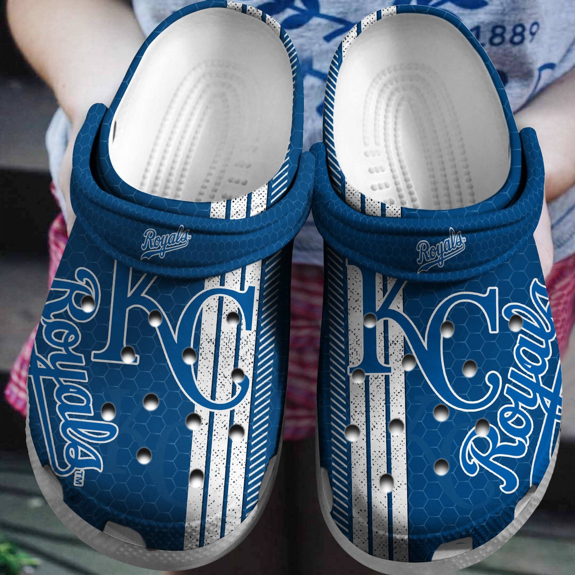 Hot Mlb Team Kansas City Royals Blue Crocss Clog Shoesshoes