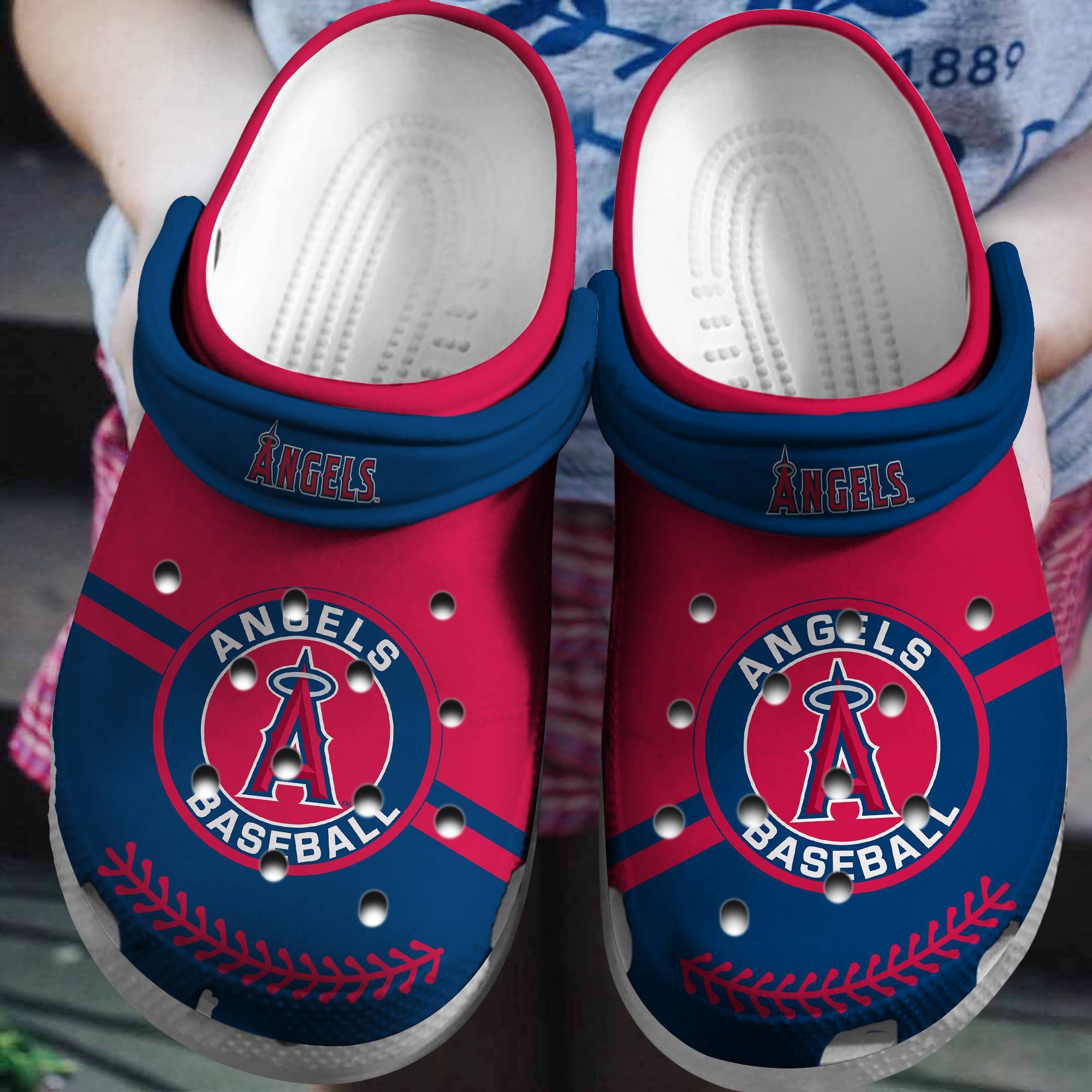 Hot Mlb Team Los Angeles Angels Baseball Crocss Clog Shoesshoes
