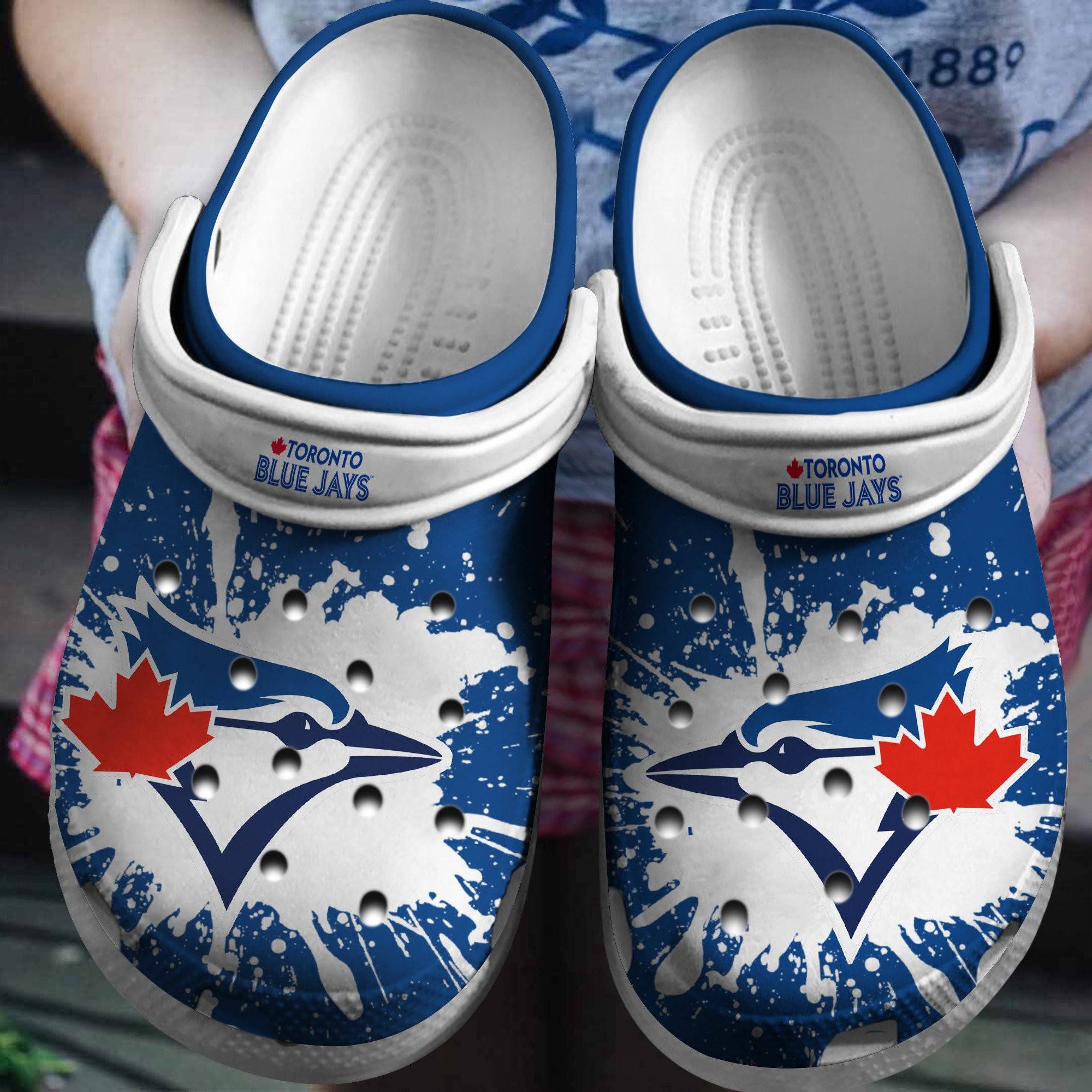 Hot Mlb Team Toronto Blue Jays Blue – White Crocss Clog Shoesshoes