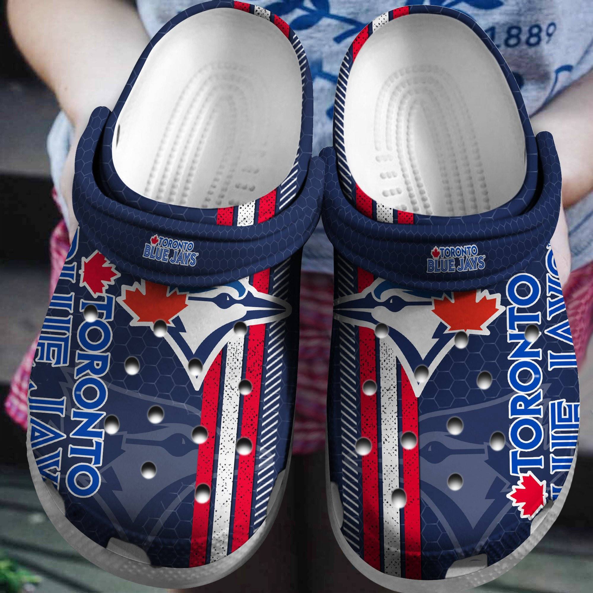 Hot Mlb Team Toronto Blue Jays Navy Crocss Clog Shoesshoes