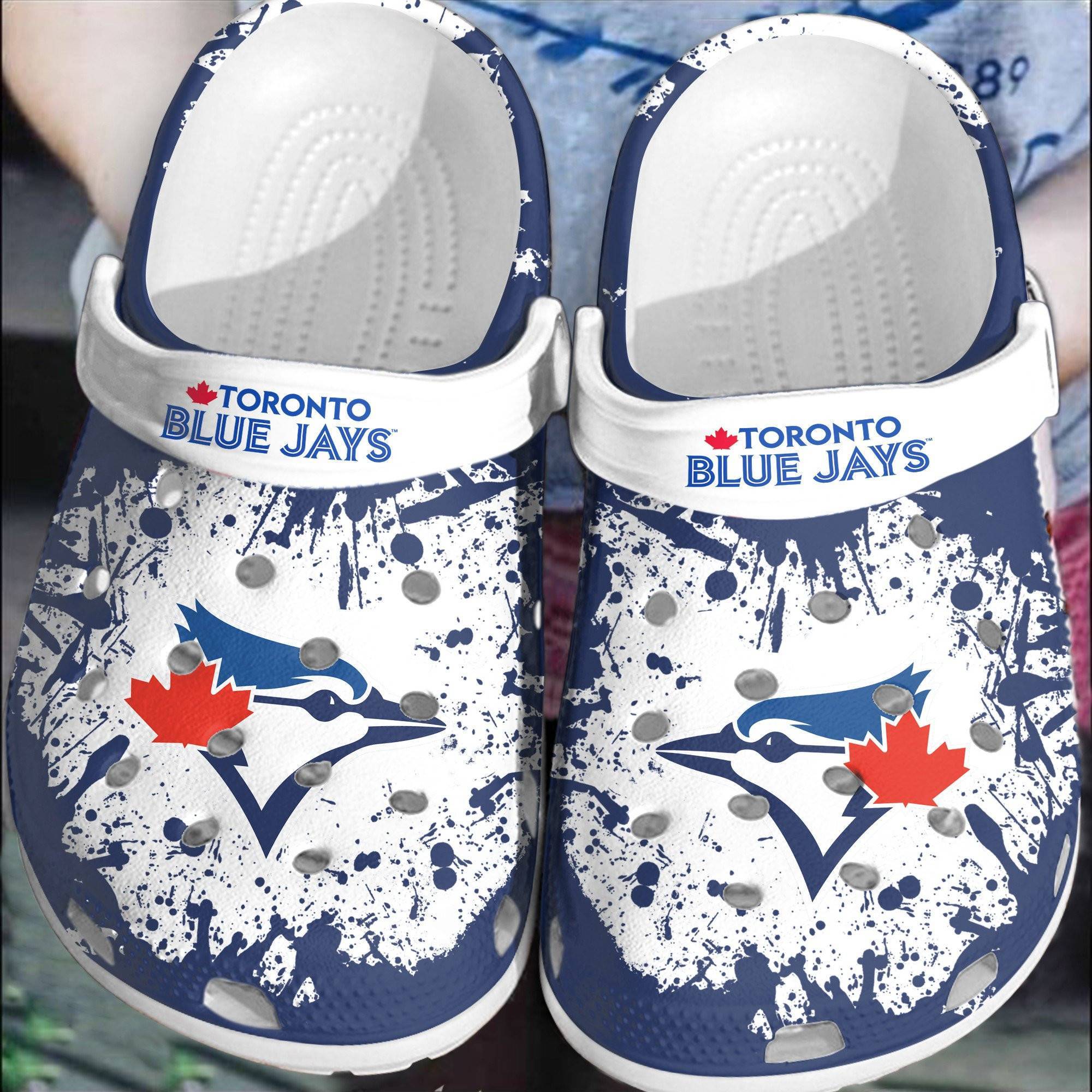 Hot Mlb Team Toronto Blue Jays White Crocss Clog Shoesshoes