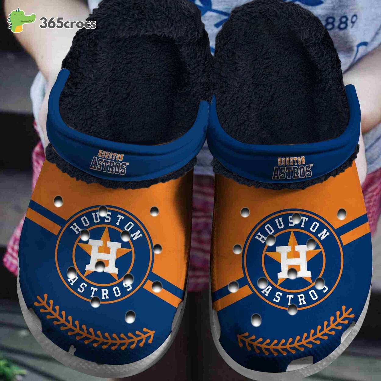 Houston Astros Baseball Comfortable Lined Crocss Unique Footwear
