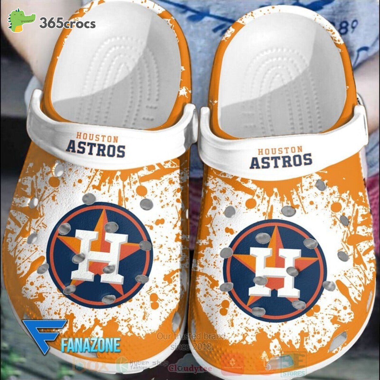 Houston Astros MLB Sport Crocss Clogs Shoes Comfortable
