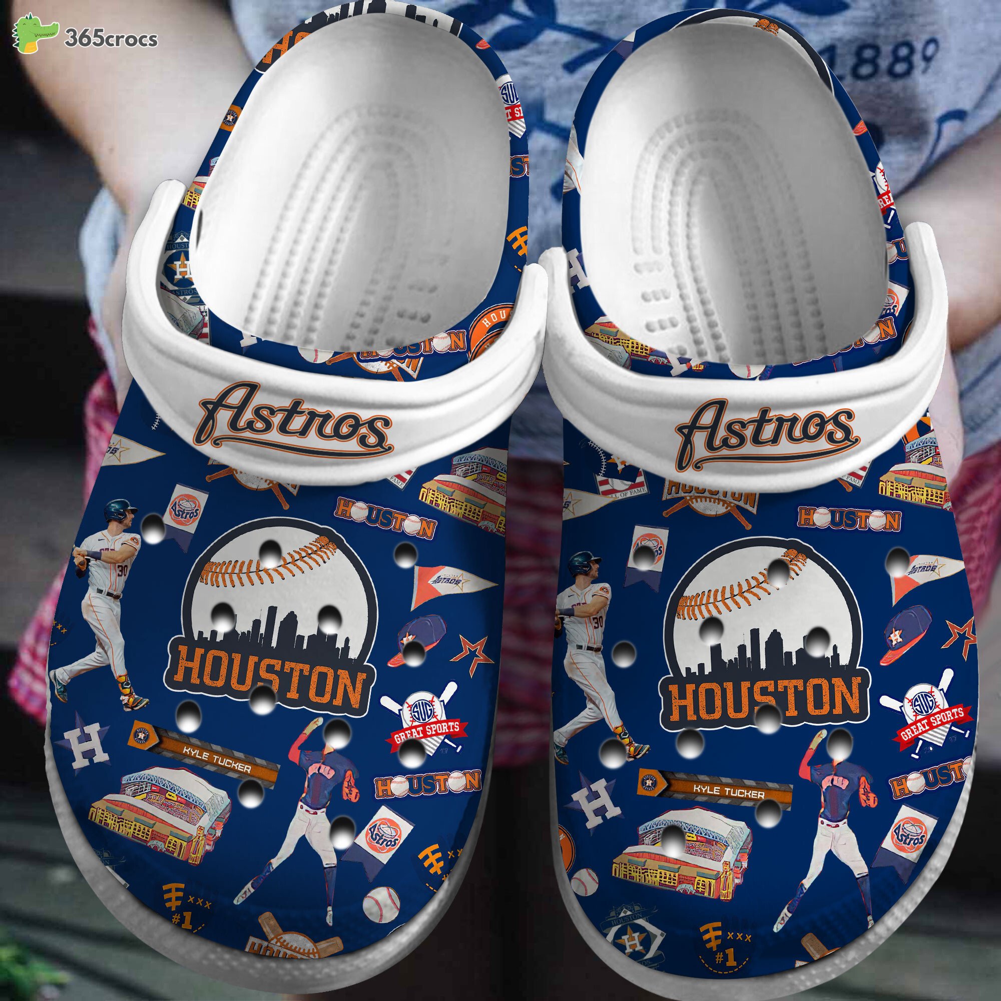 Houston Astros MLB Sport Fans Comfortable Clogs Shoes Crocss Edition
