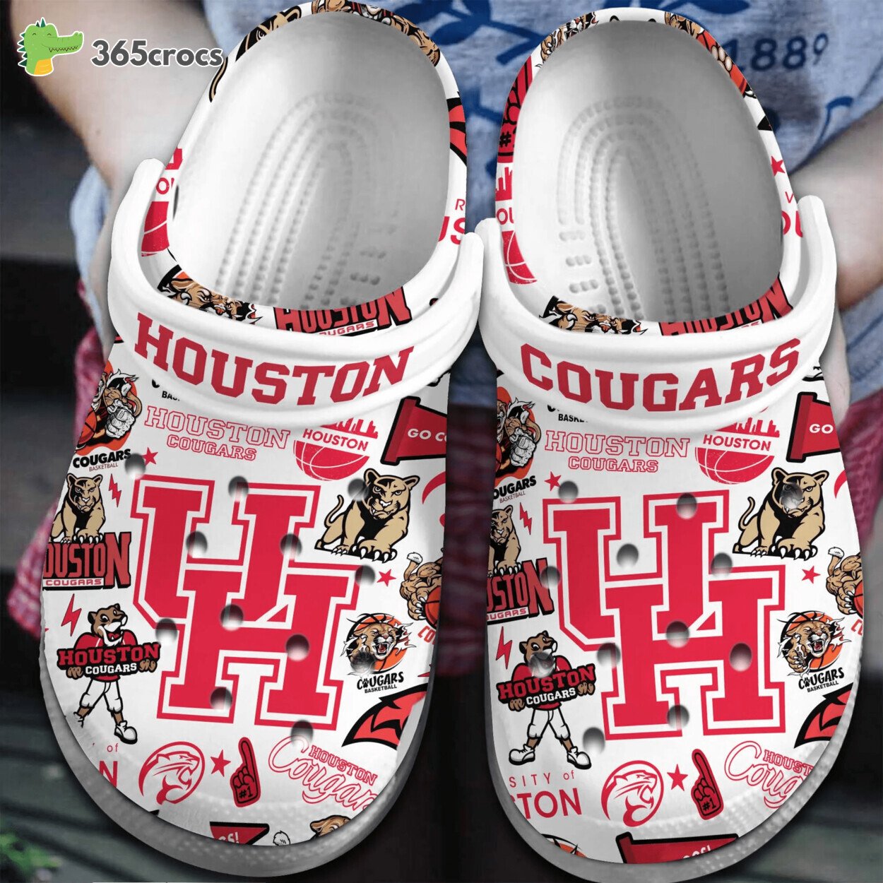 Houston Cougars NCAA Sport Adventure Comfort Clog Shoe Design