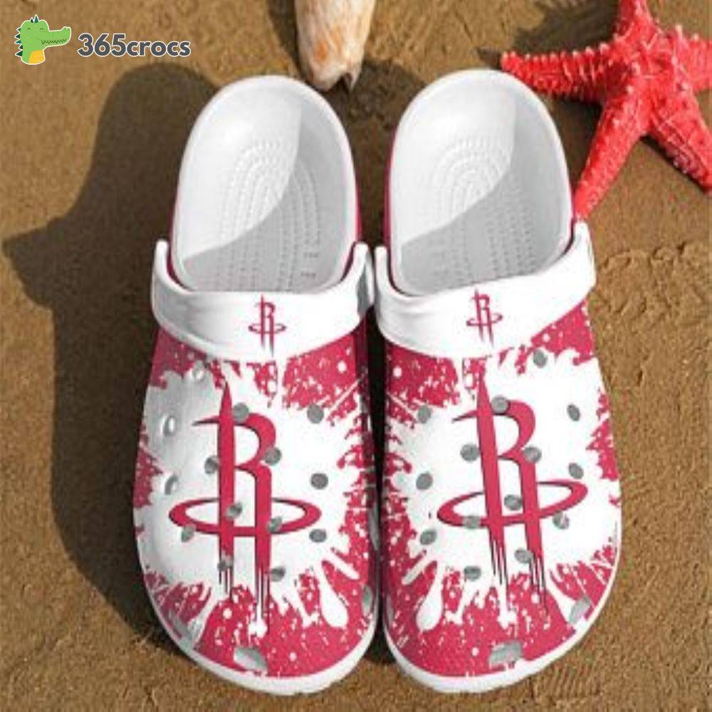 Houston Rockets Band Comfortable For Mens And Womens Classic Water Crocss Clog Shoes