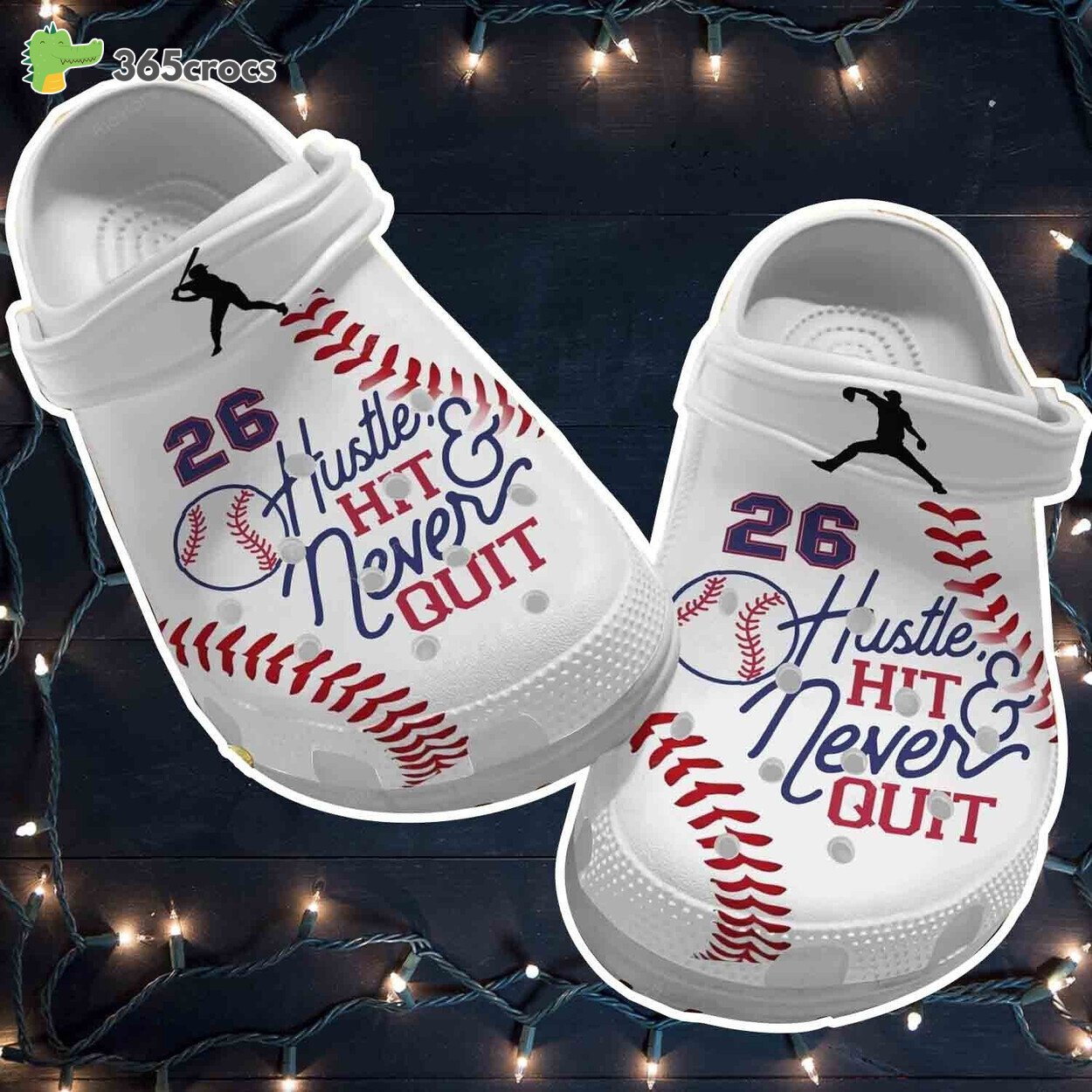 Hustle Hit Never Quit Shoes For Batter Girl Baseball clogs