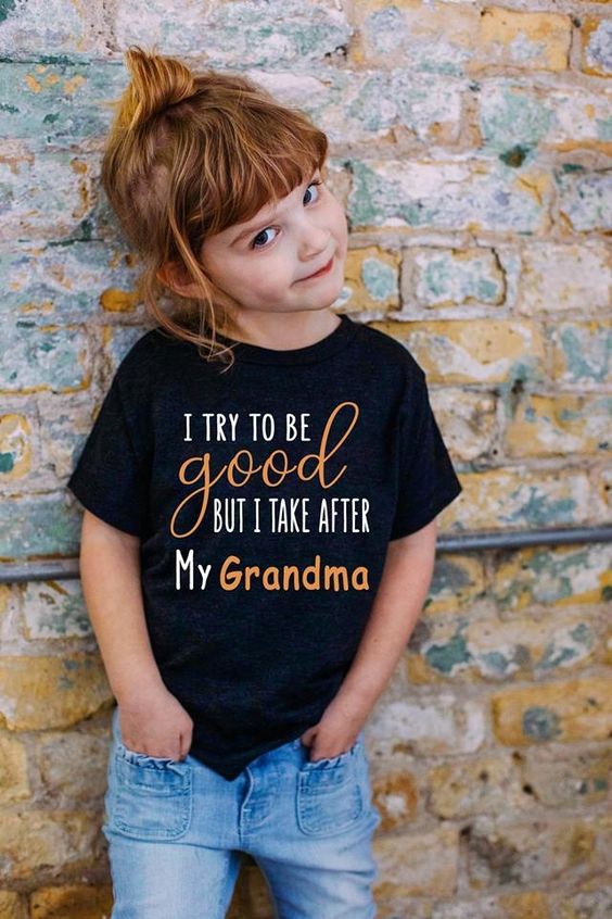 I TRY TO BE good BUT I TAKE AFTER My Grandma Shirt - Love Art USA