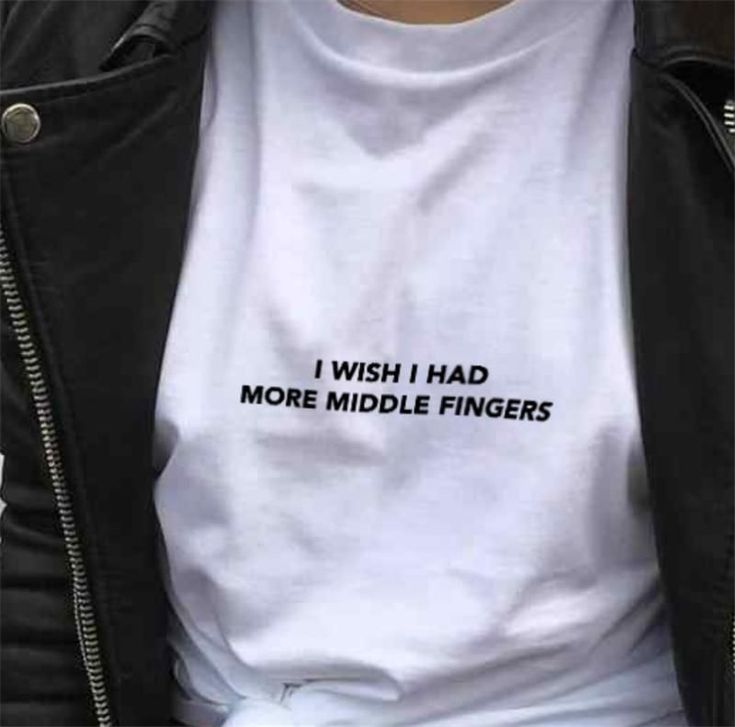 I wish i had more middle fingers tee