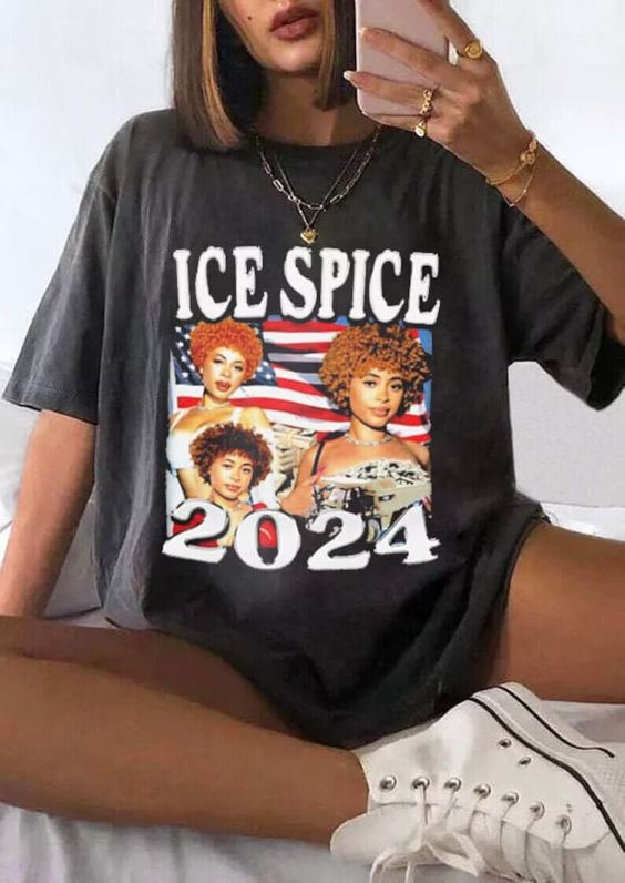 Ice Spice 2024 America Shirt, Ice Spice Rapper Shirt – Liimon Store