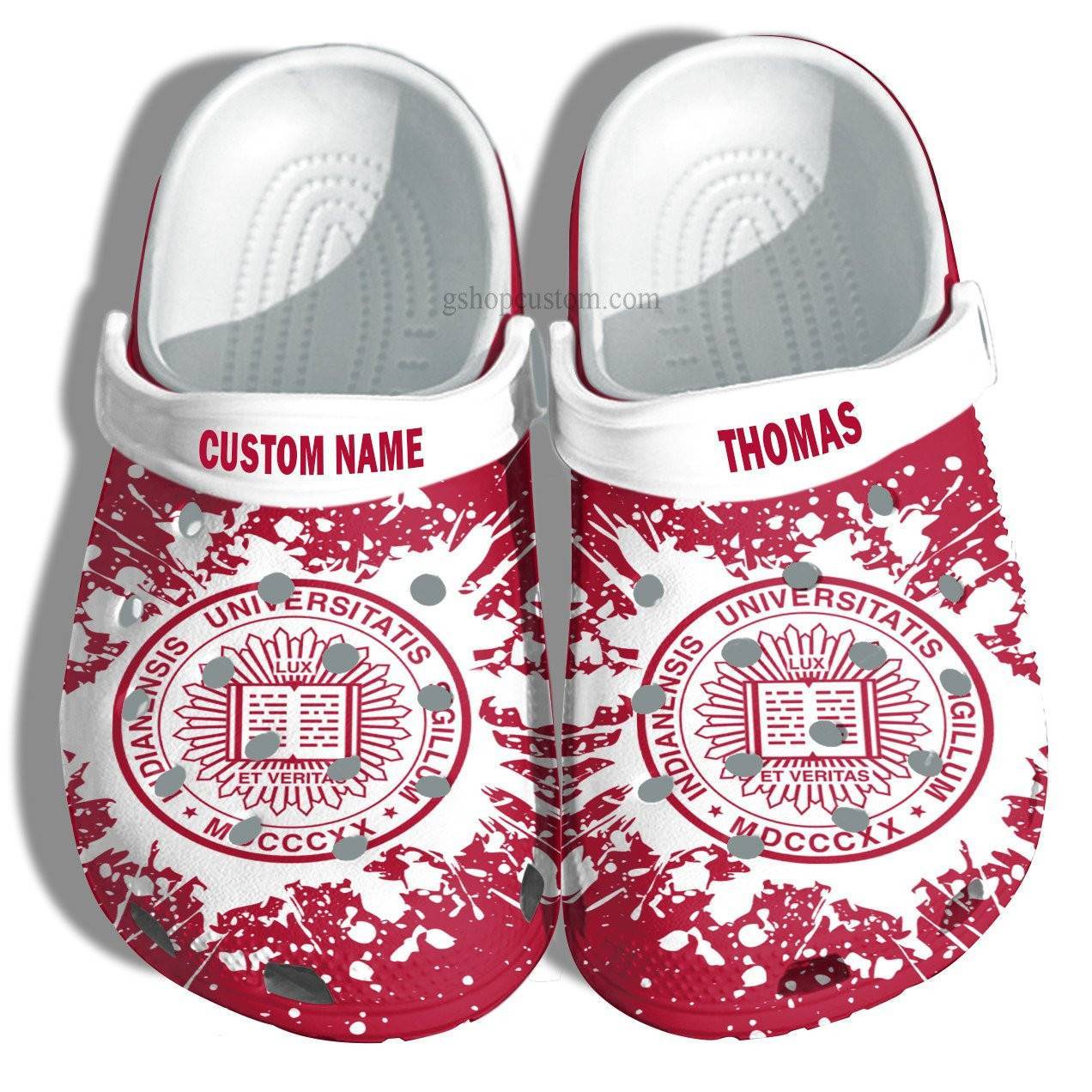 Indiana University Bloomington Graduation Gifts Croc Crocss Clog Shoes Customize – Admission Gift Crocss Clog Shoes