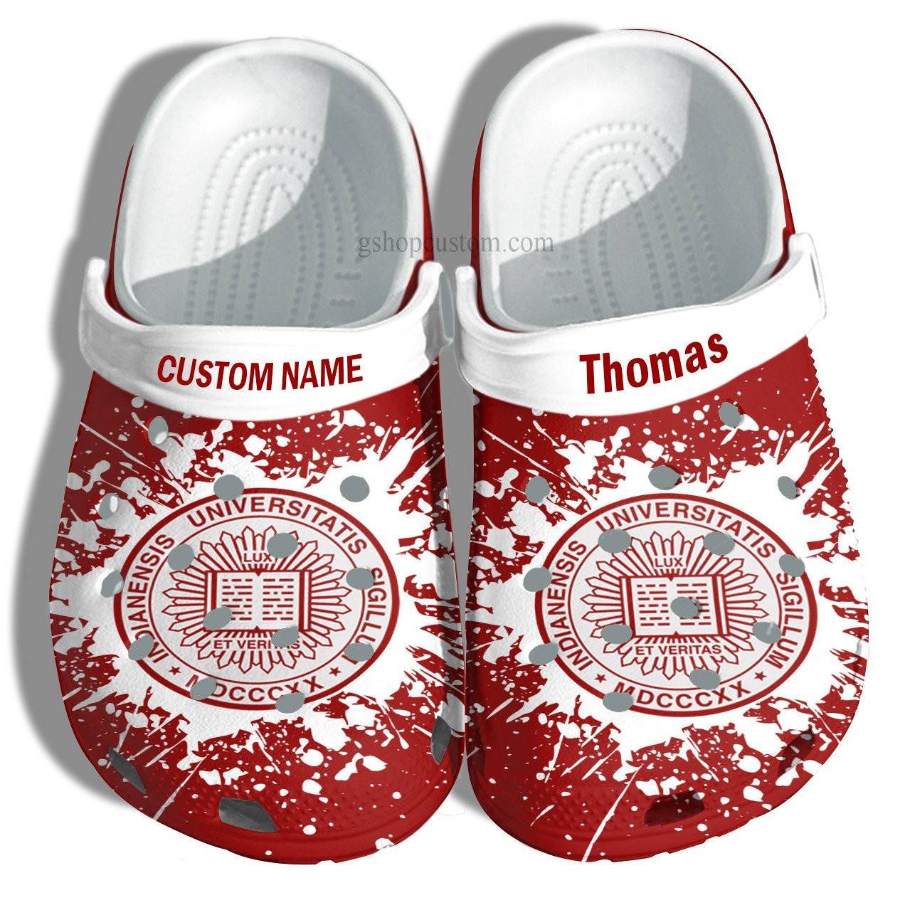 Indiana University Graduation Gifts Croc Shoes Customize – Admission Gift Crocss Shoes