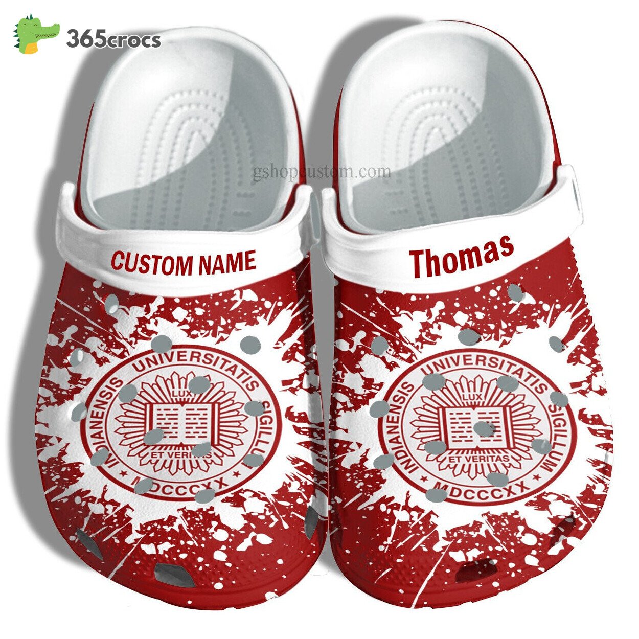 Indiana University Graduation Gifts Croc Shoes Customize Admission Gift Shoes