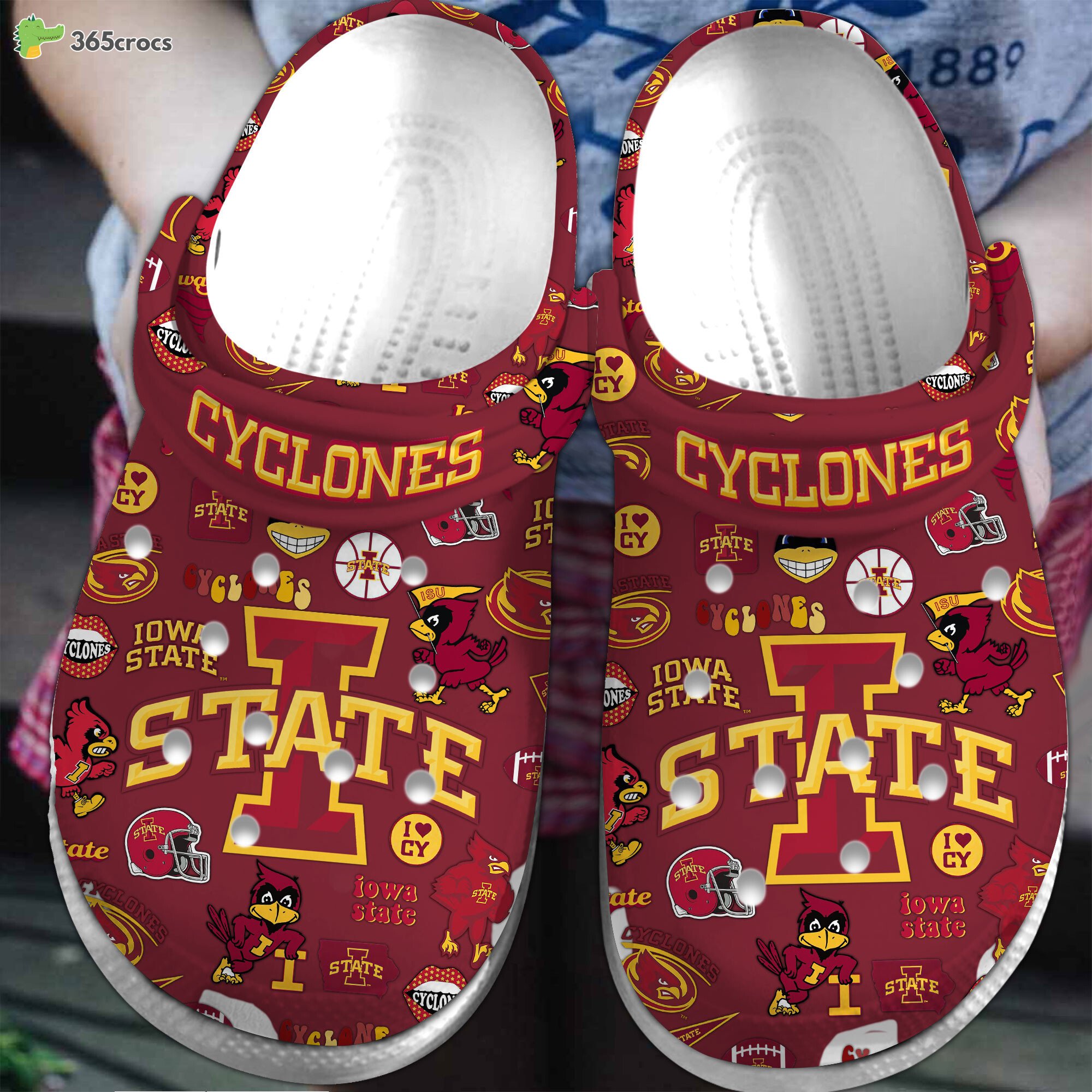 Iowa State Cyclones NCAA Sport Crocss Clogs Shoes Comfortable